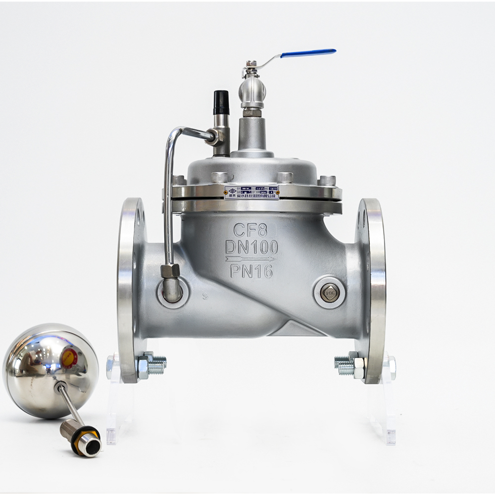 Rustfrit stål fjernbetjening svømmerventil 100X-16P